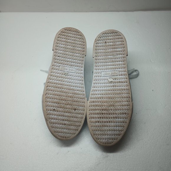 NINE WEST Women's Hola Sneakers Light Denim Blue Quilted Size 8.5 - Picture 11 of 11